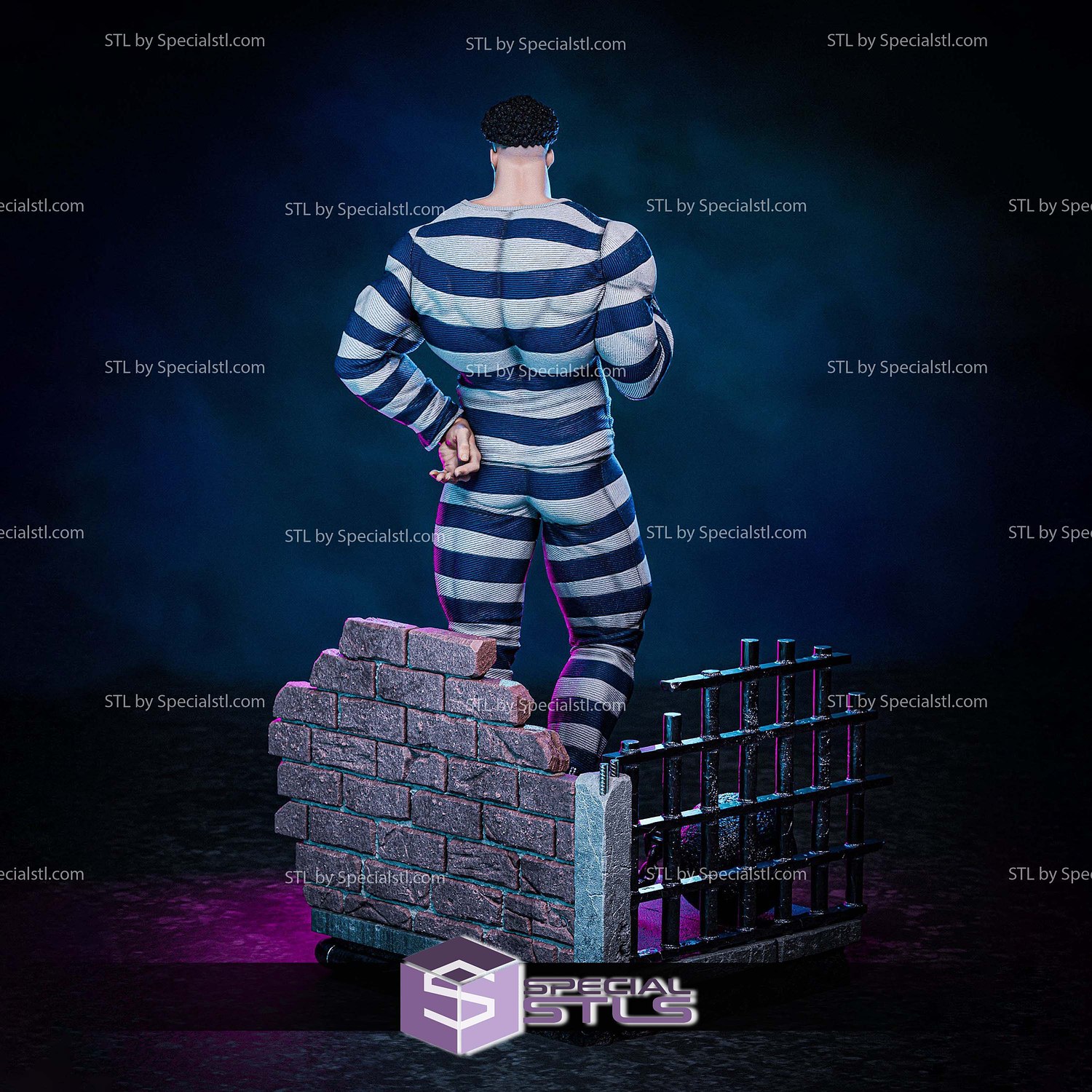 Puri Puri 380mm One Punch Man STL Files 3D Model — view 6