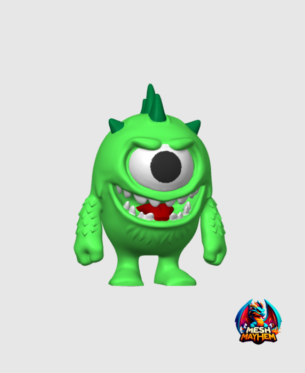 Chibi Monster Group 1 3D STL Model — view 2