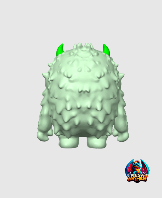 Chibi Monster Group 1 3D STL Model — view 5