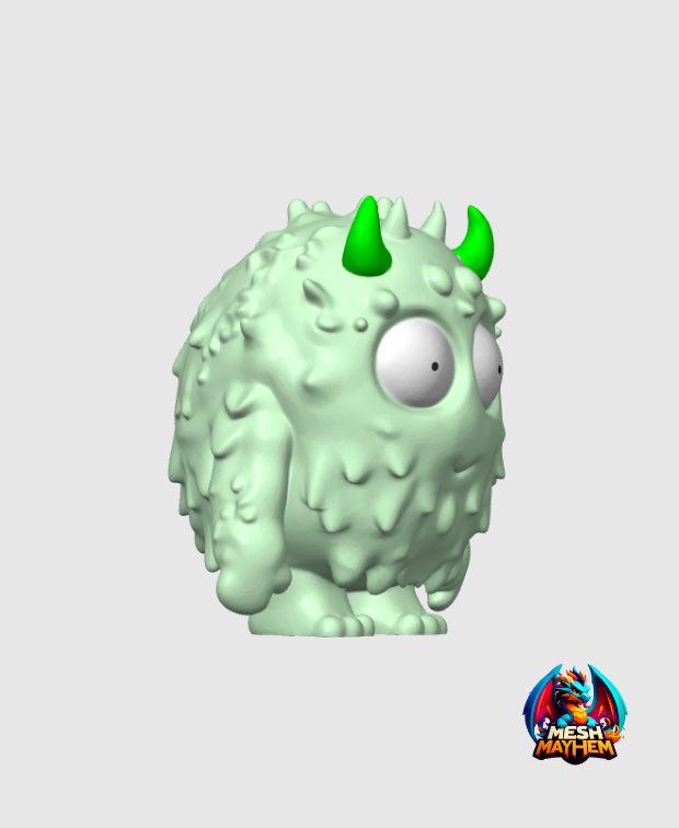 Chibi Monster Group 1 3D STL Model — view 6