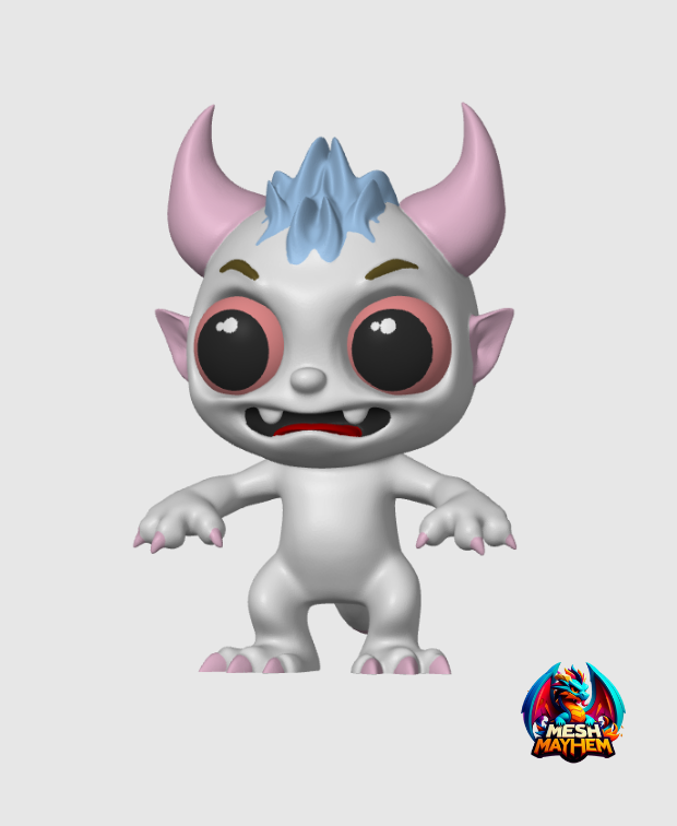 Chibi Monster Group 1 3D STL Model — view 8