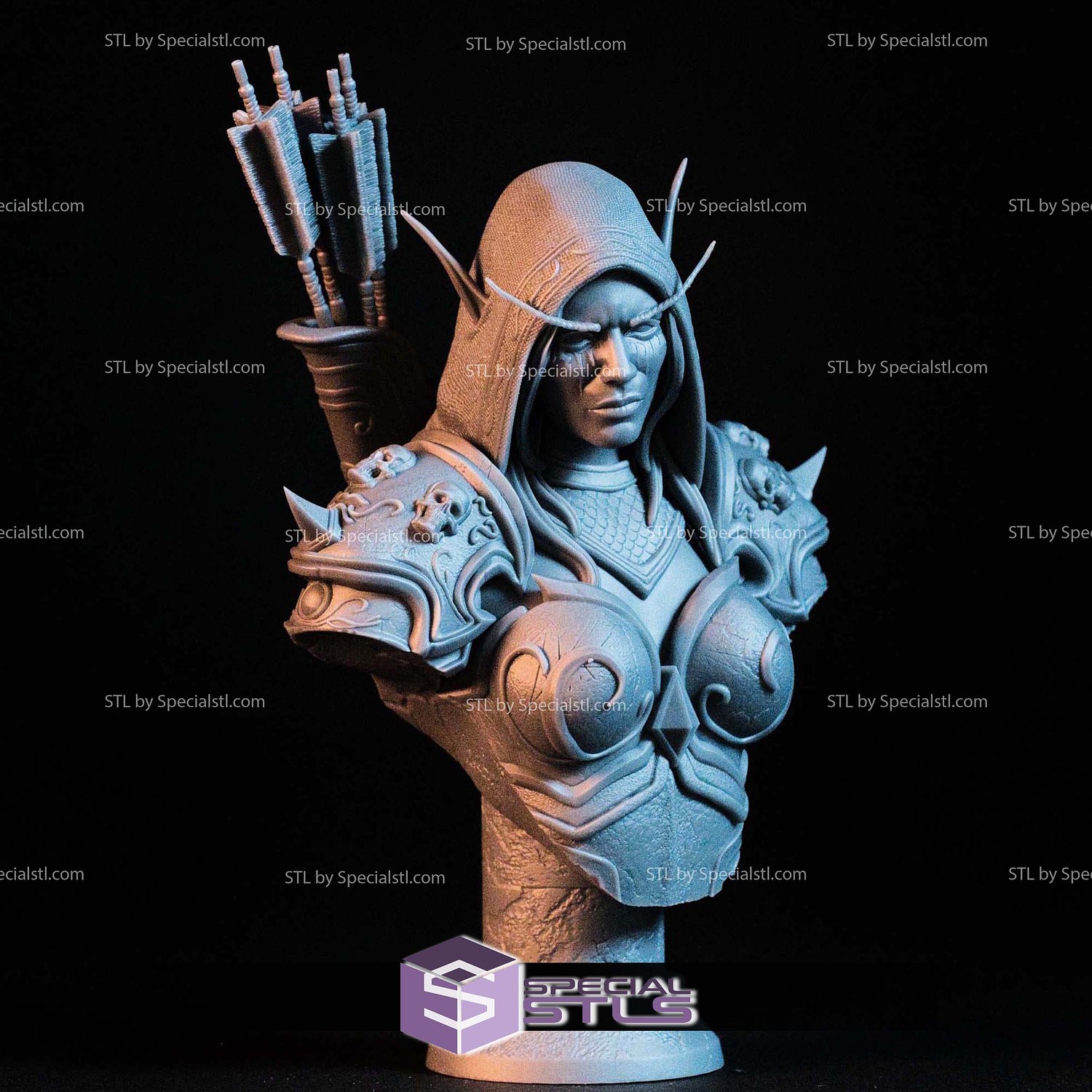 Simple STL Collection - Sylvanas Bust 3D Model — view 2