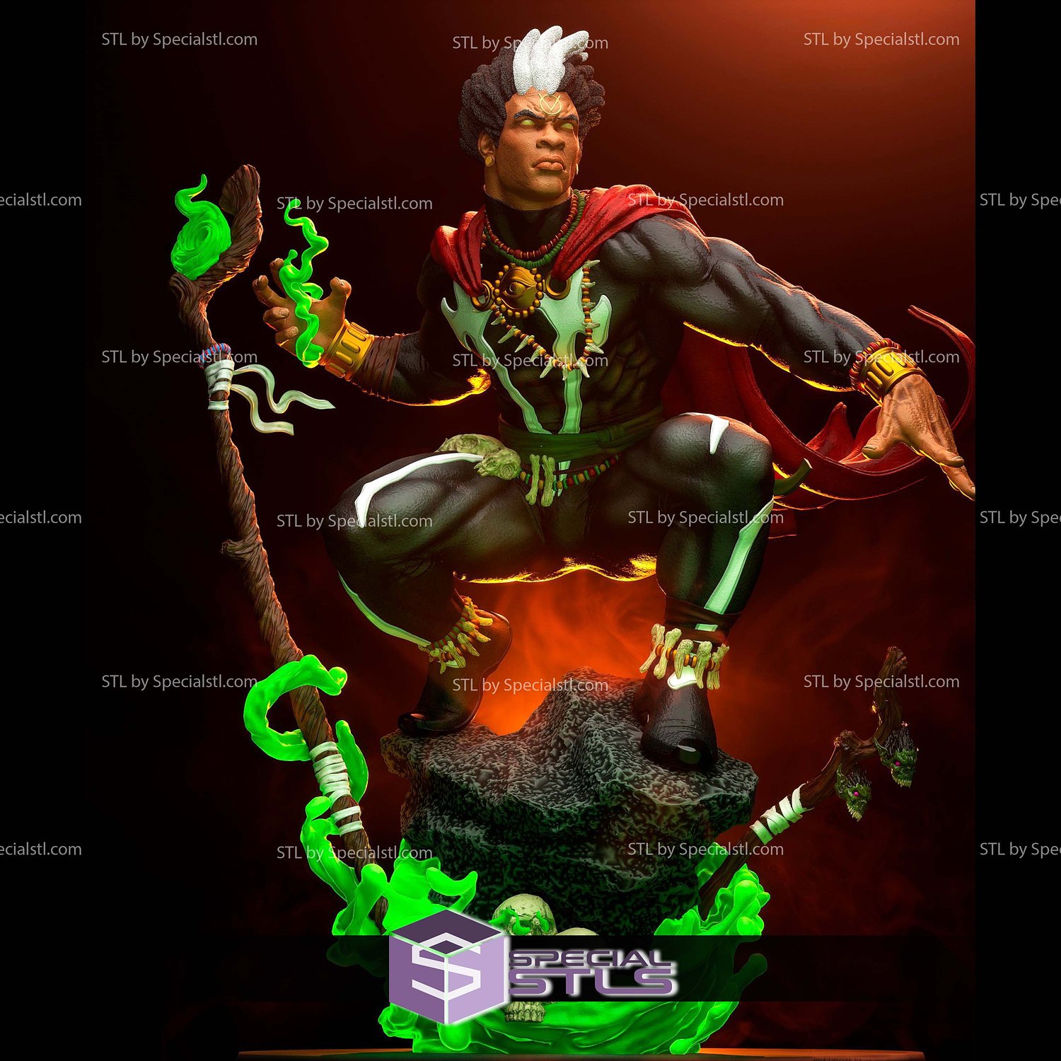 Brother Voodoo Jericho Drumm 3D Printer Files STL Model — view 3