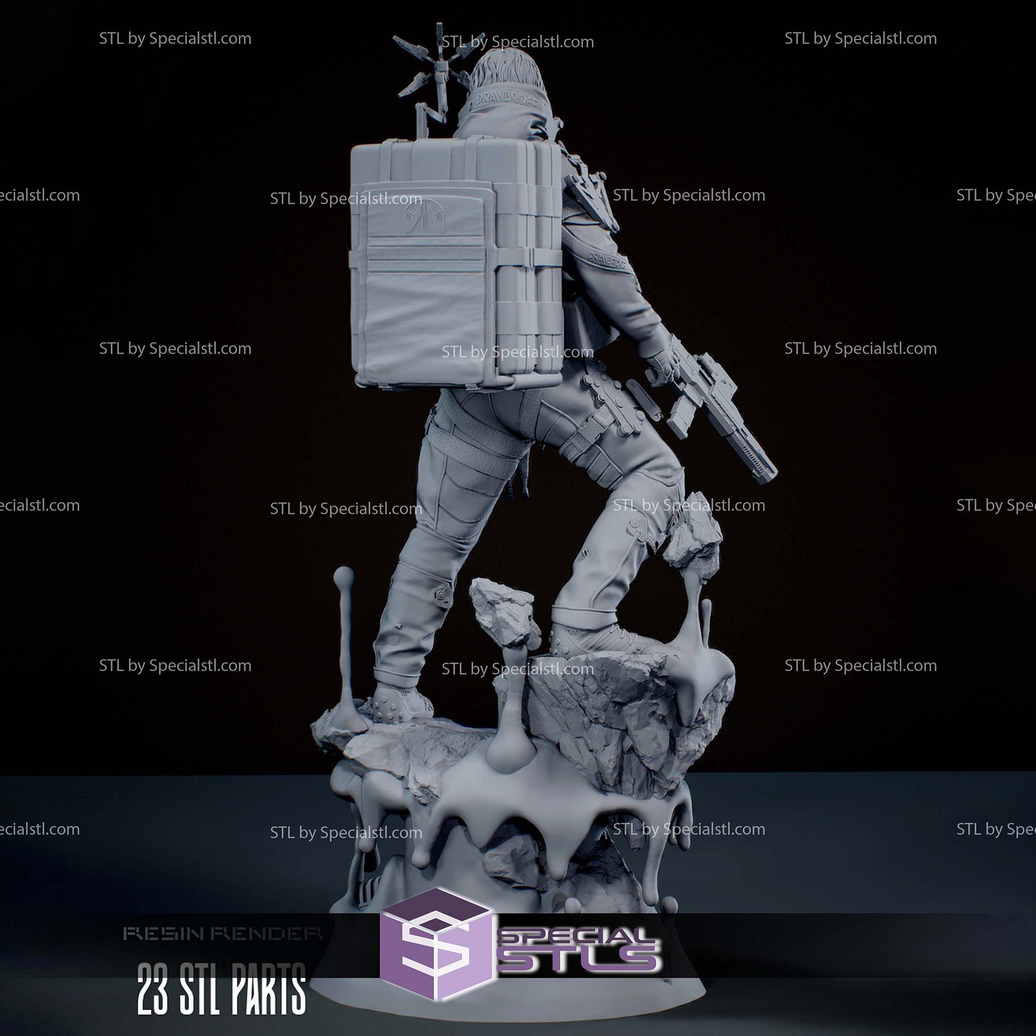 Sam Porter Death Stranding Oil 3D Printer Files STL Model — view 4