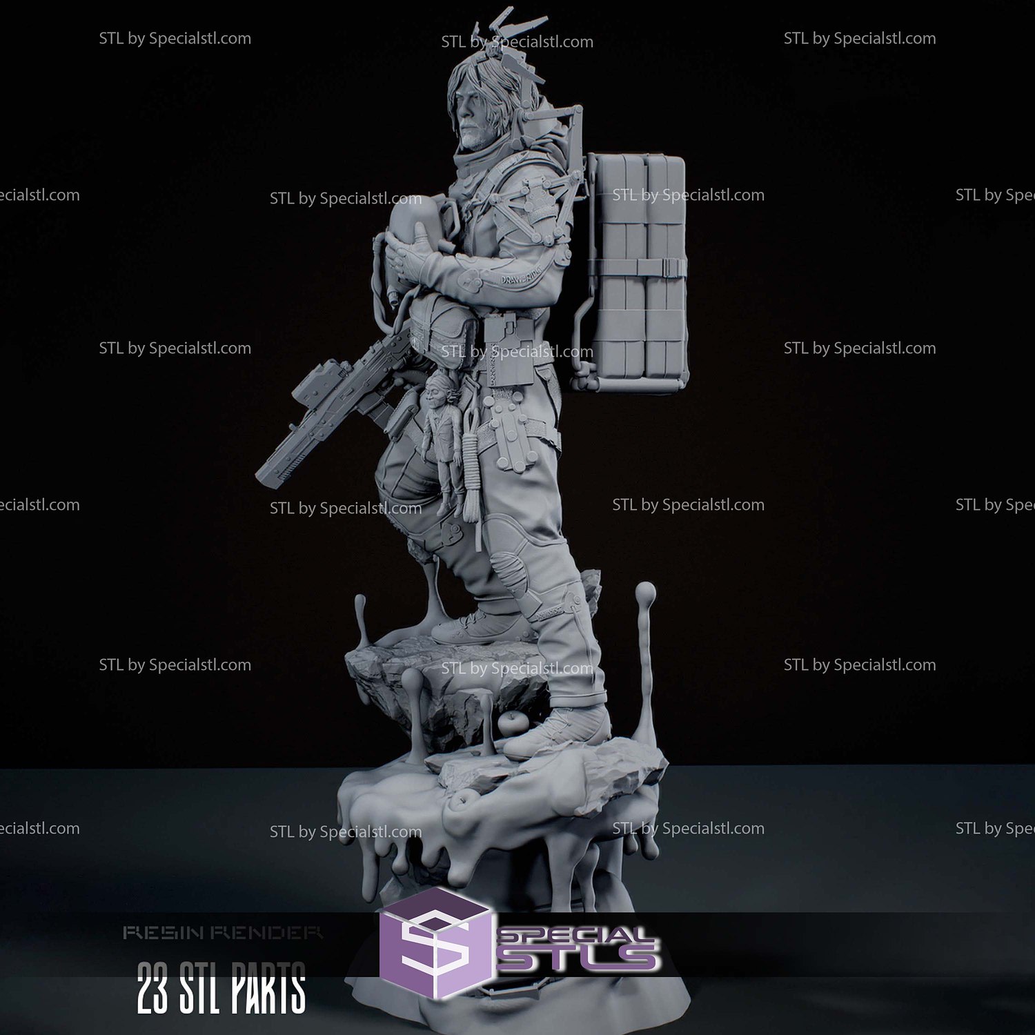 Sam Porter Death Stranding Oil 3D Printer Files STL Model — view 5