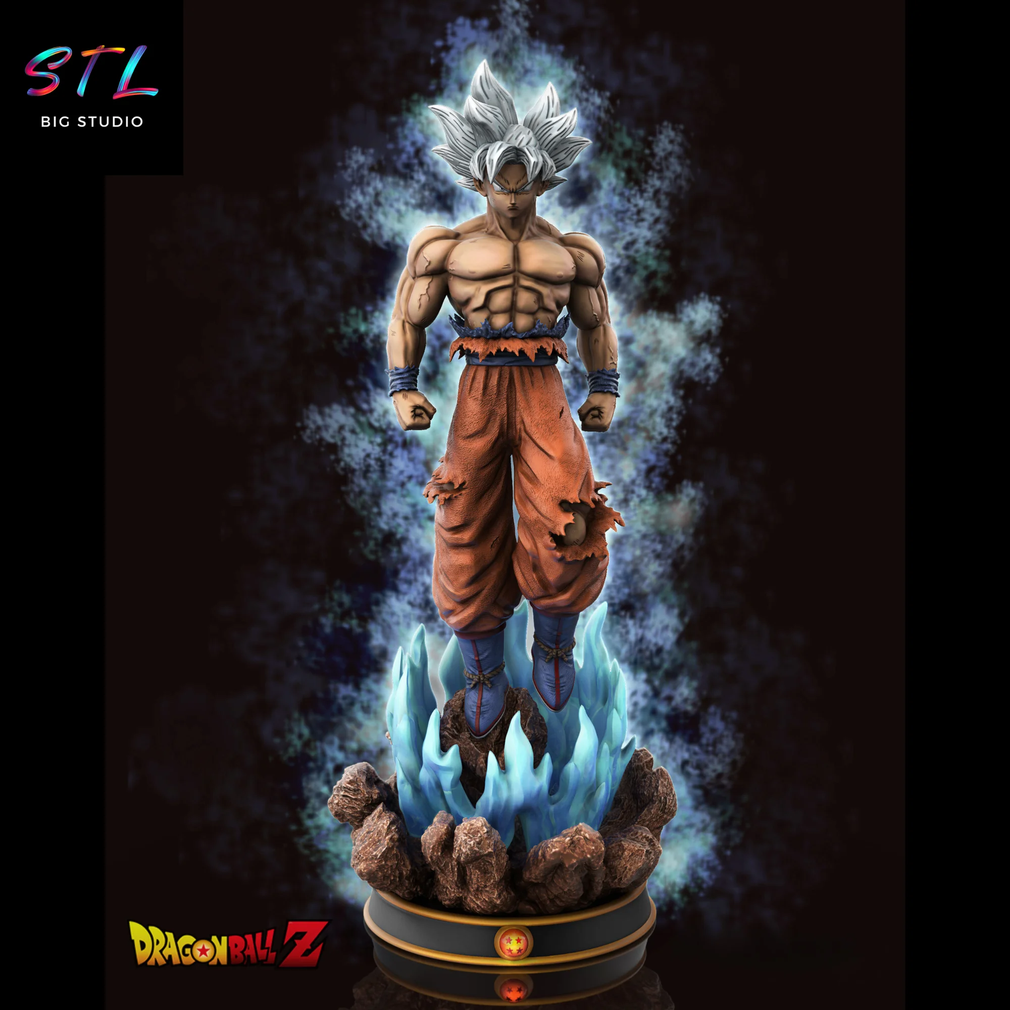 Goku Ultra Instinct STL | Dragon Ball Super | 3D Printable Figure Model