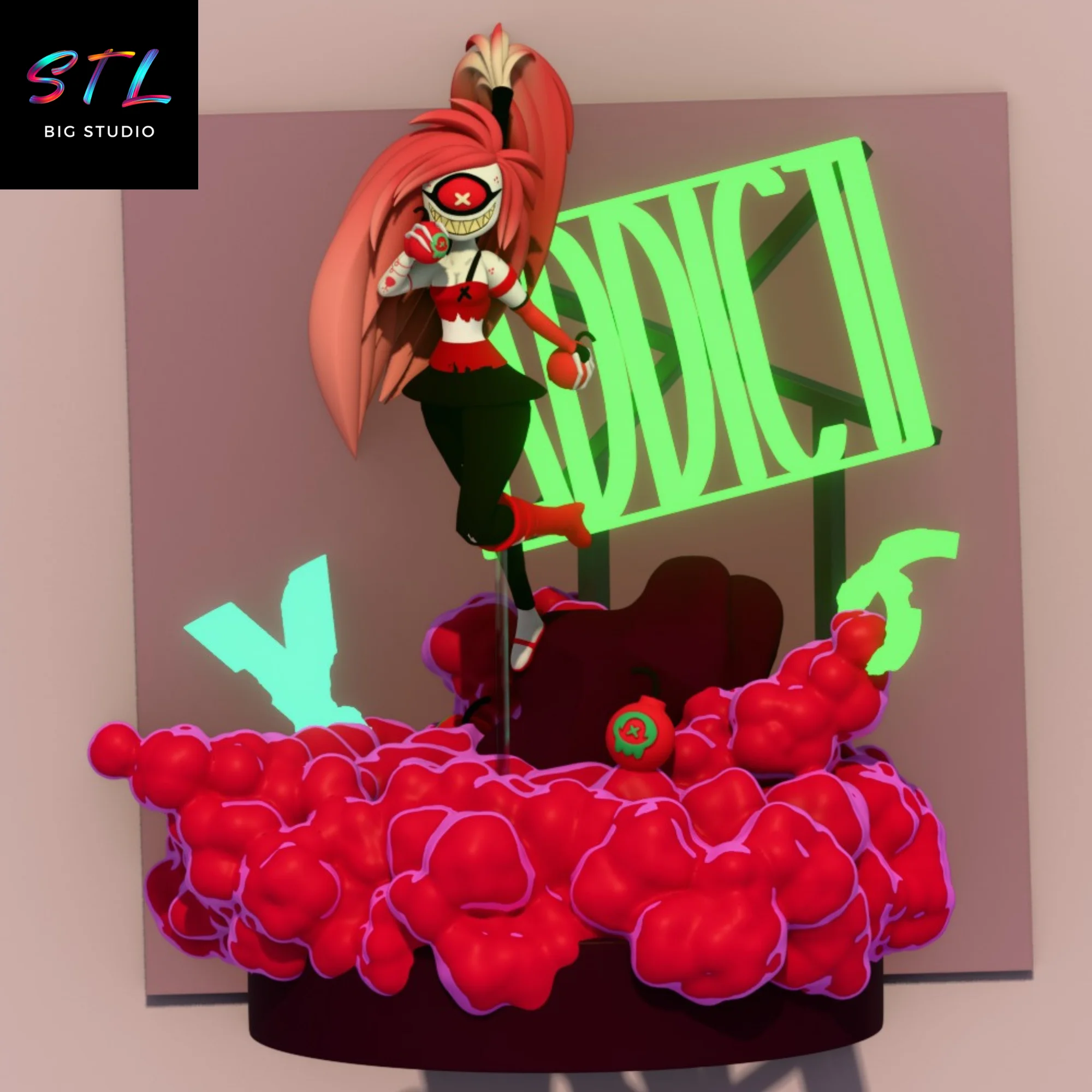 Cherri Bomb STL | Hazbin Hotel | 3D Printable Figure Model