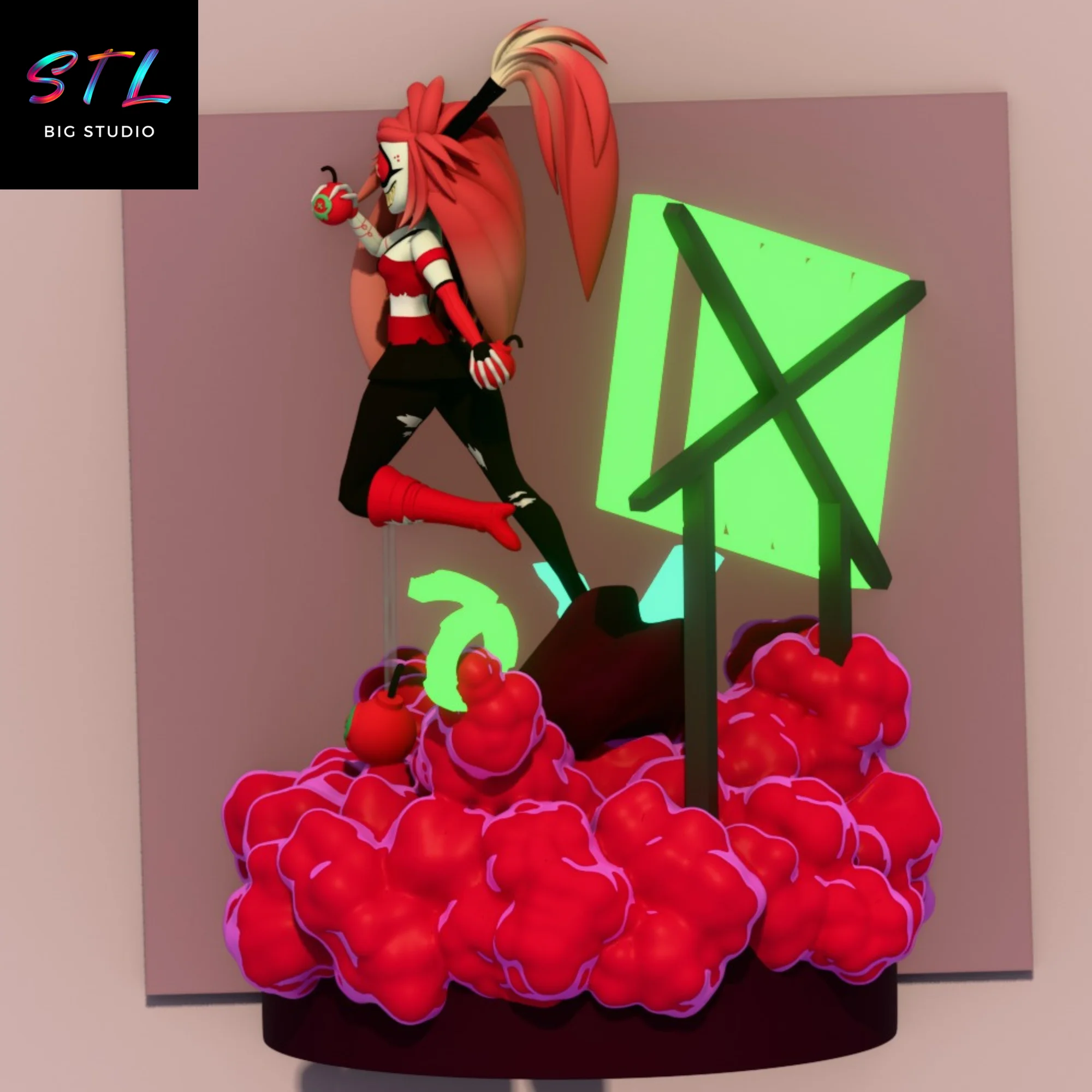 Cherri Bomb STL | Hazbin Hotel | 3D Printable Figure Model — view 2