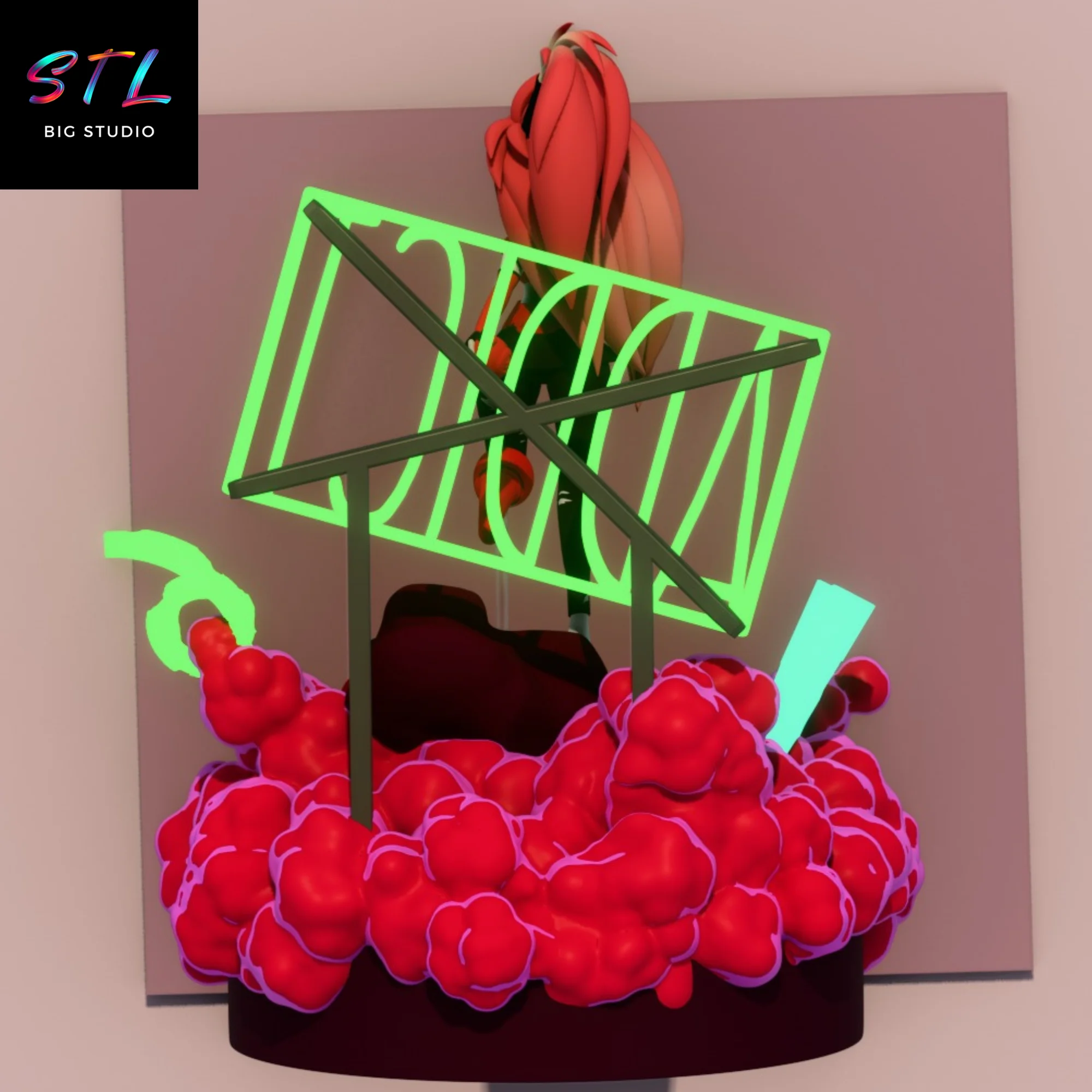 Cherri Bomb STL | Hazbin Hotel | 3D Printable Figure Model — view 3
