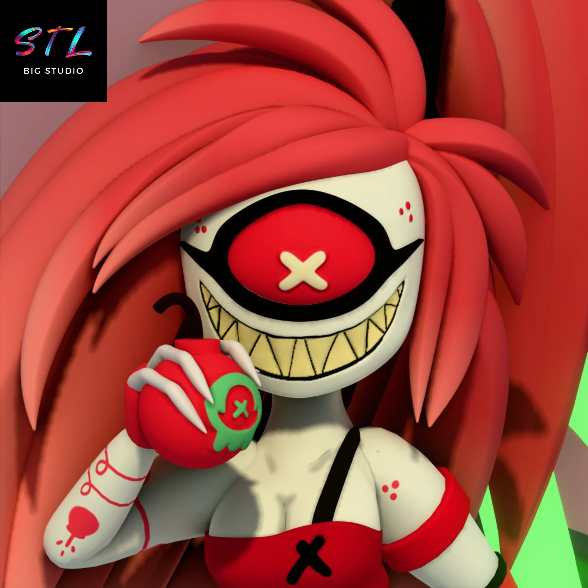 Cherri Bomb STL | Hazbin Hotel | 3D Printable Figure Model — view 4