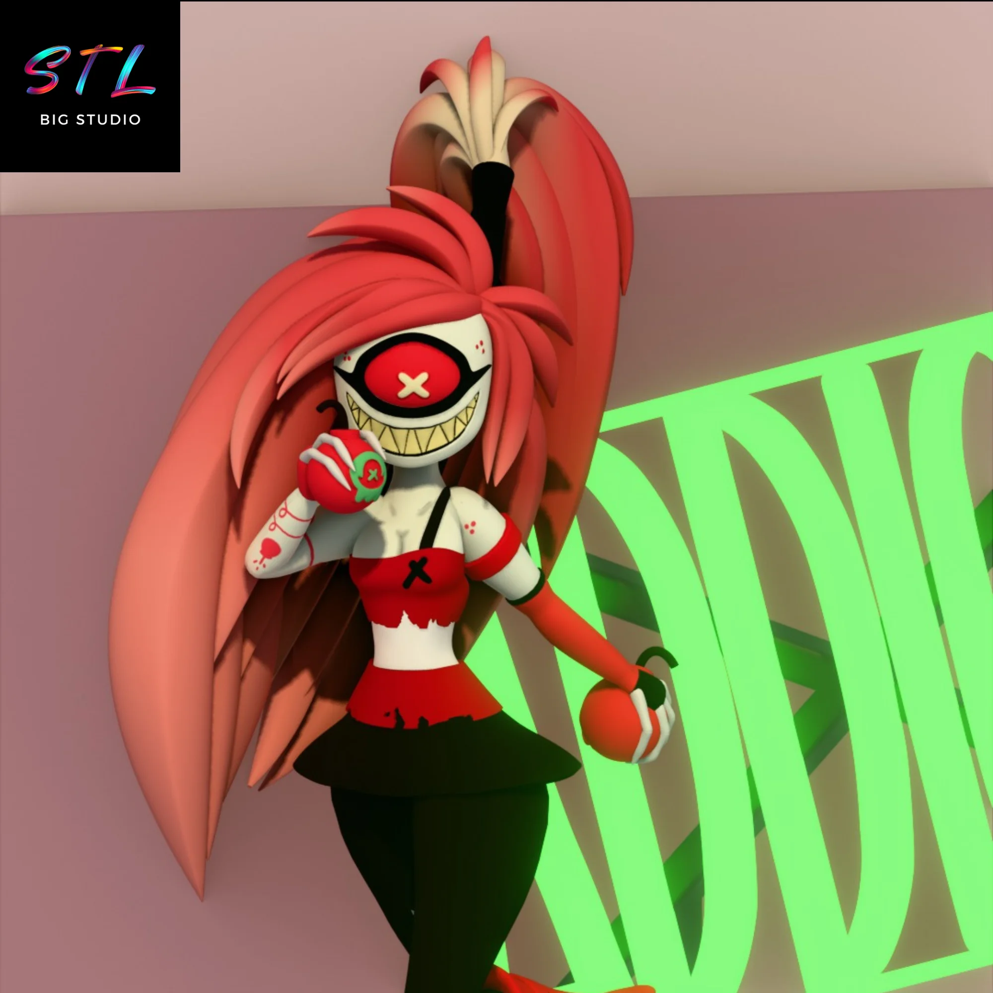 Cherri Bomb STL | Hazbin Hotel | 3D Printable Figure Model — view 5