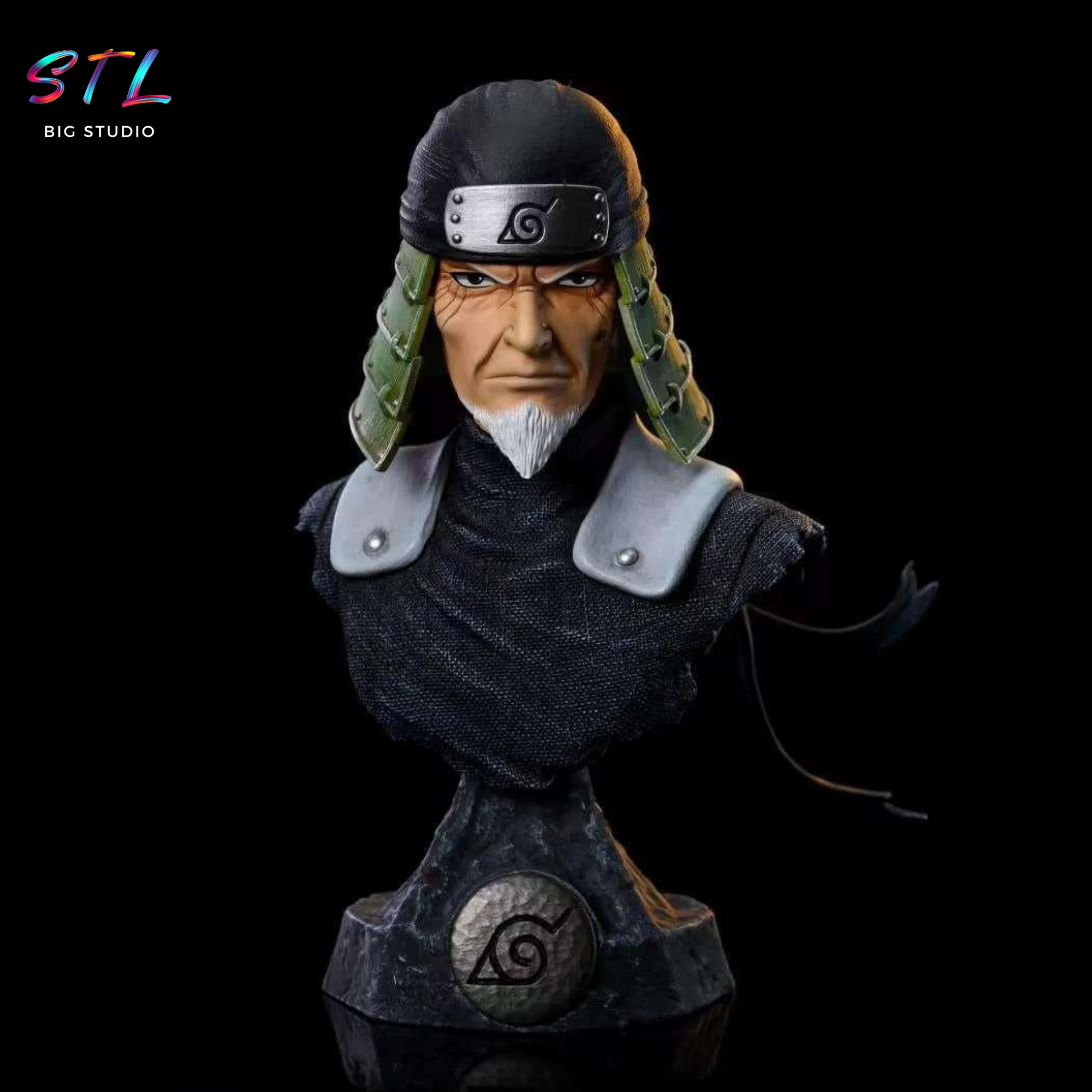 STL Sarutobi Hiruzen Bust | Naruto | 3D Printable Model Model