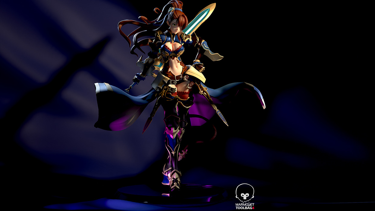 Beatrix - Granblue Fantasy Versus Rising 3D STL Model — view 2