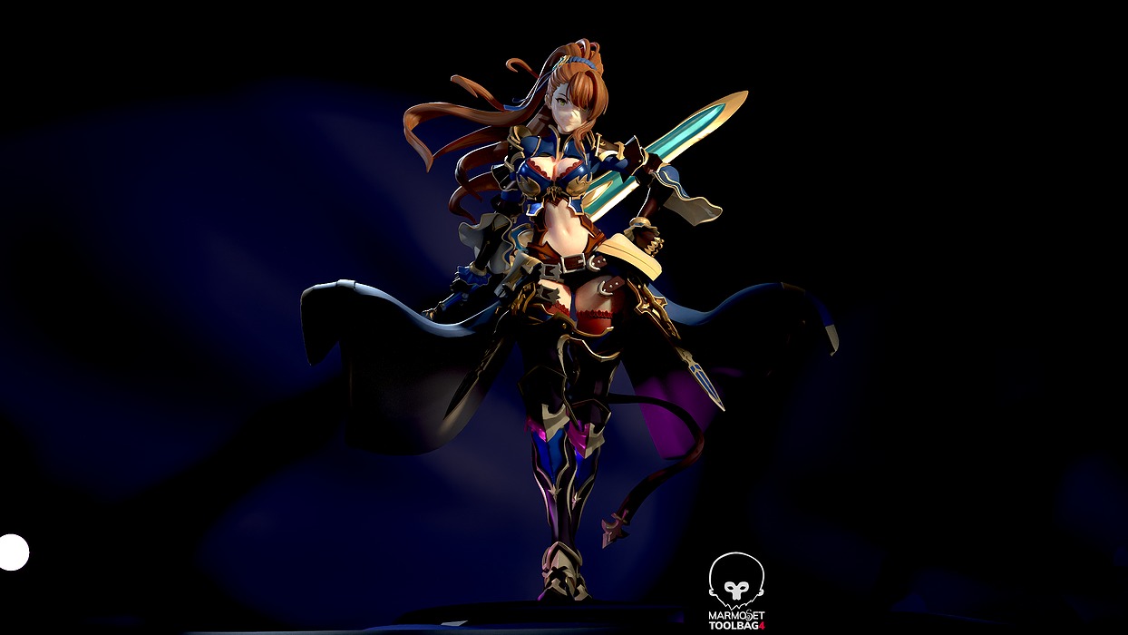 Beatrix - Granblue Fantasy Versus Rising 3D STL Model — view 3