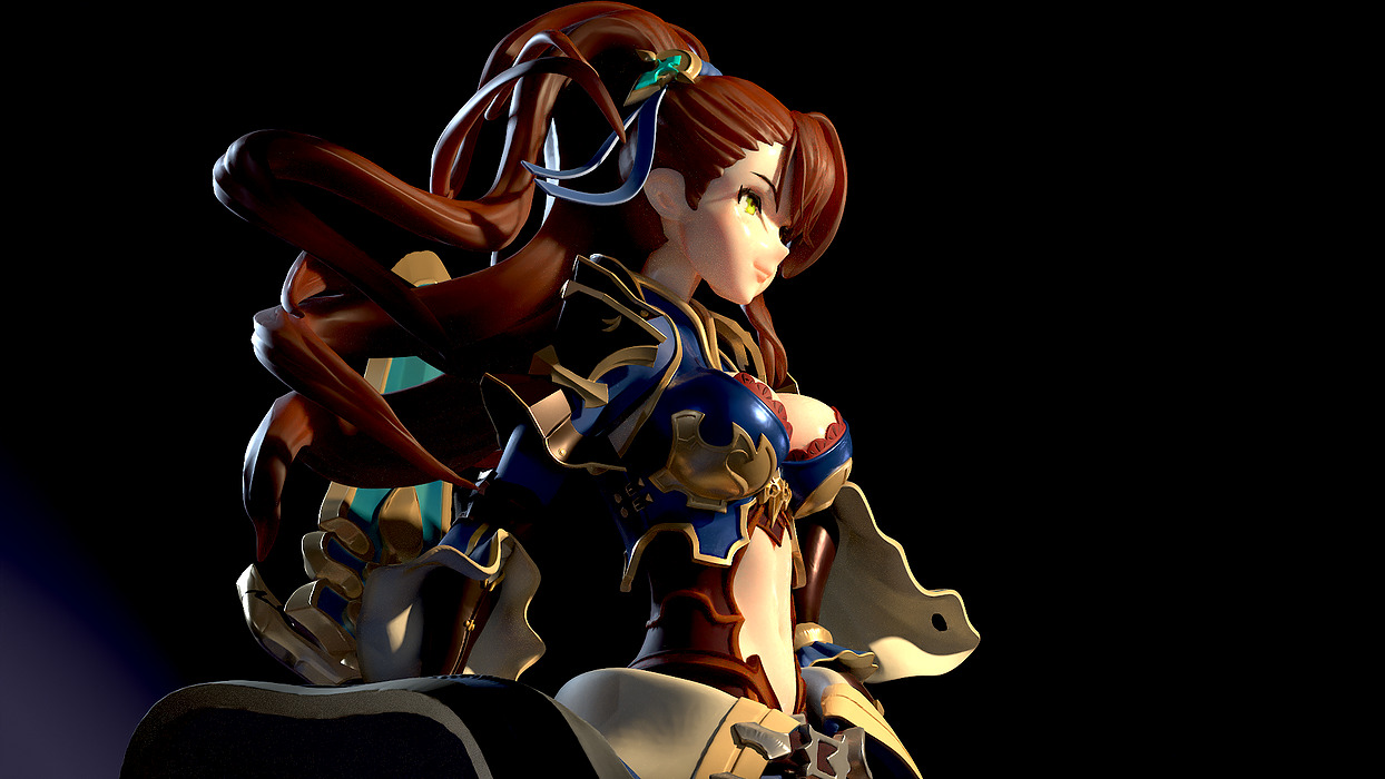 Beatrix - Granblue Fantasy Versus Rising 3D STL Model — view 5