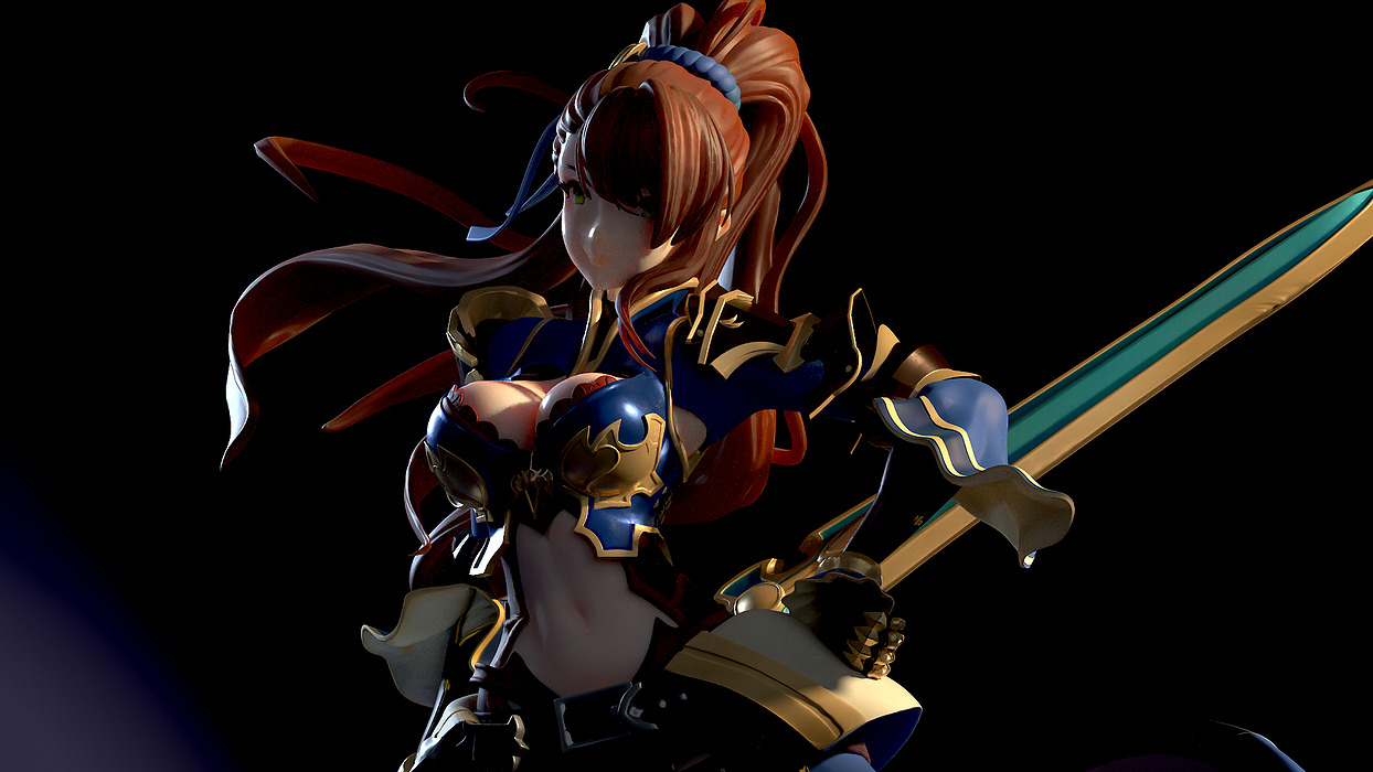 Beatrix - Granblue Fantasy Versus Rising 3D STL Model — view 7