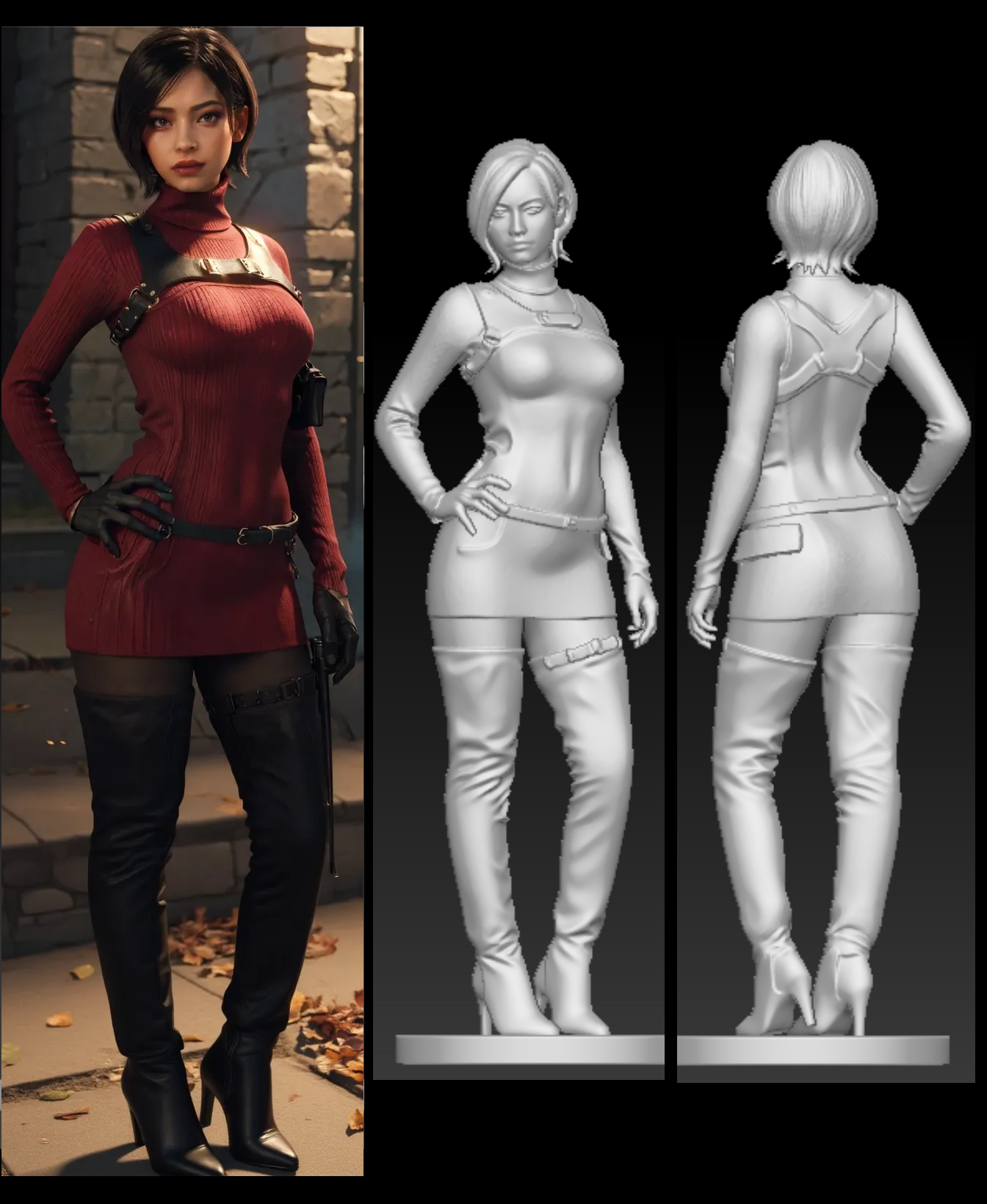 Ada Wong 3D OBJ Model