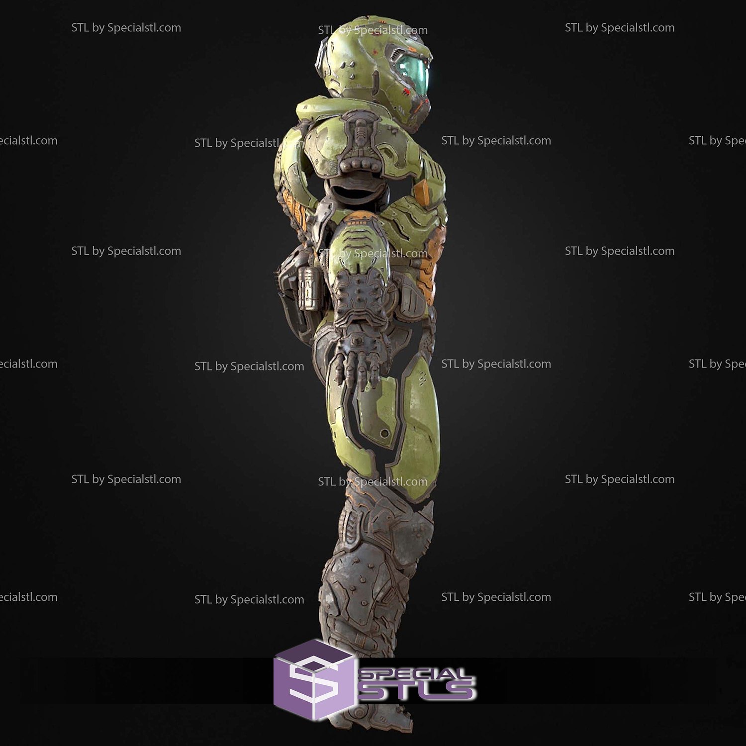 Cosplay STL Files Doom Eternal Slayer Armor 3D Model — view 4