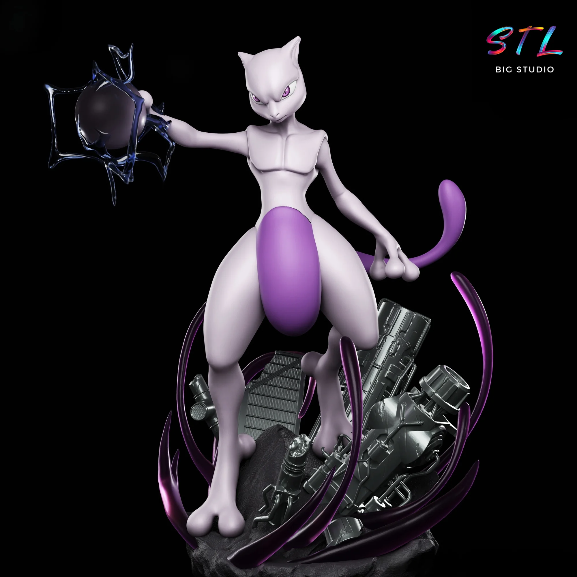 Mewtwo STL | Pokémon | 3D Printable Model Model — view 2
