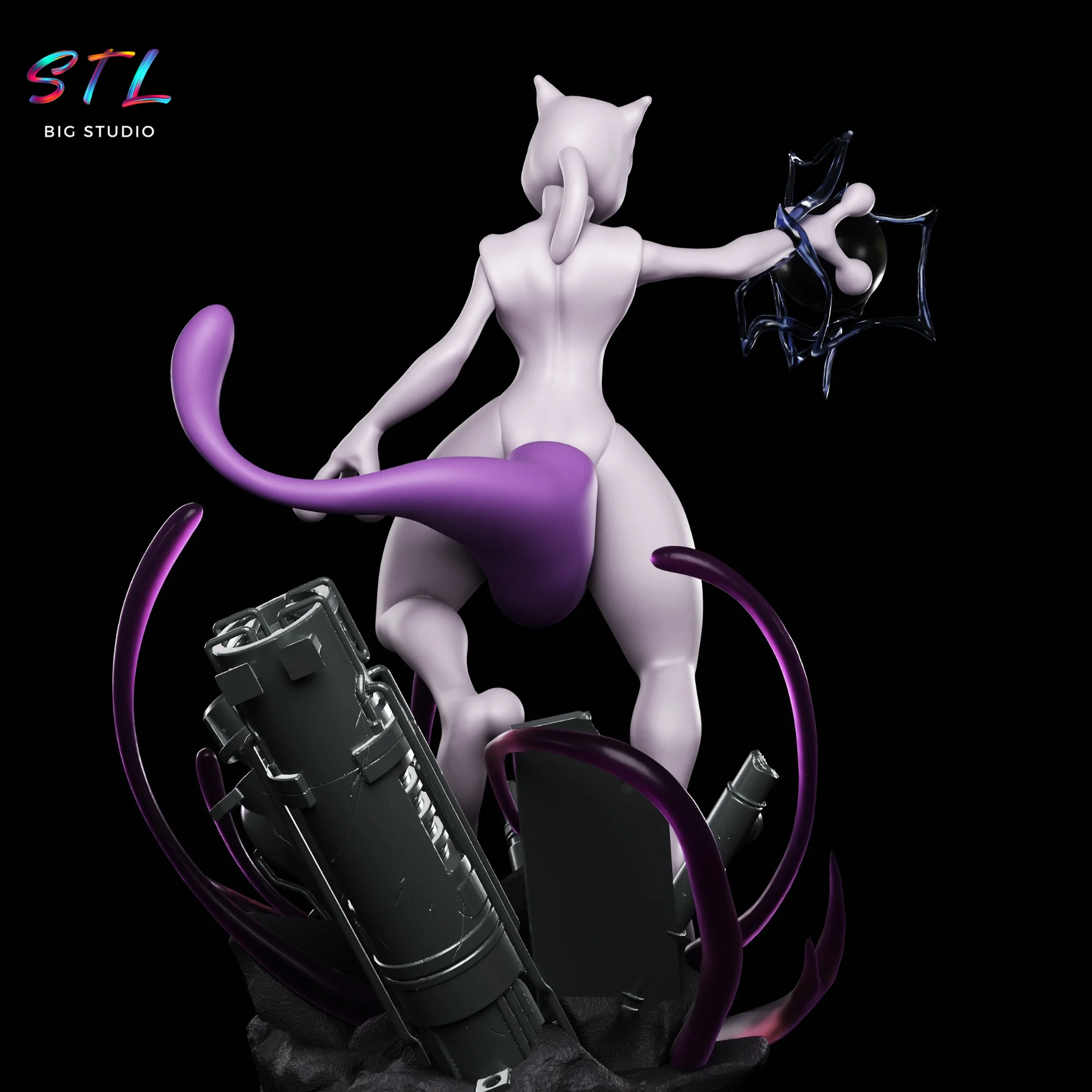 Mewtwo STL | Pokémon | 3D Printable Model Model — view 3