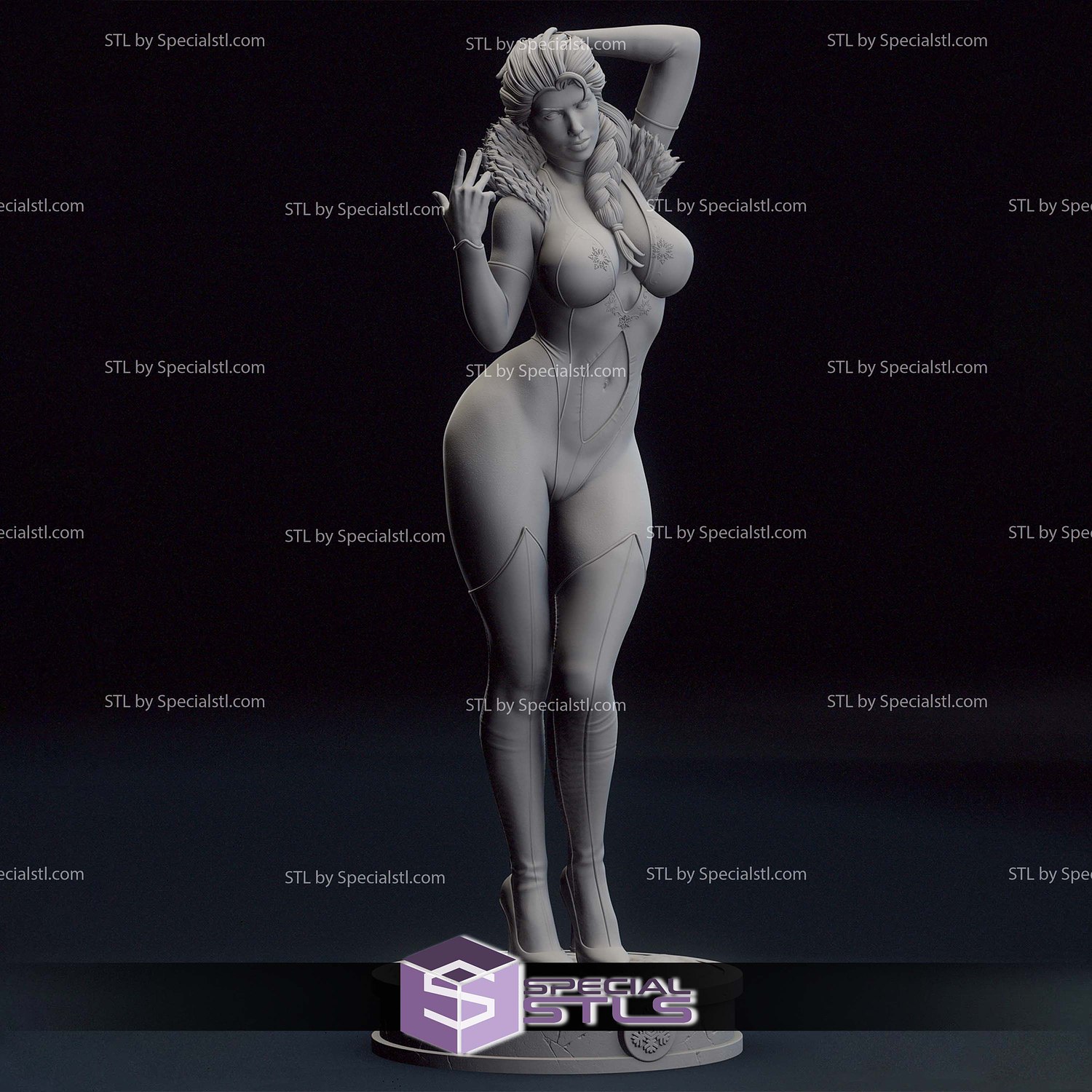 Elsa Adult Thicc STL Printer Files 3D Model — view 6
