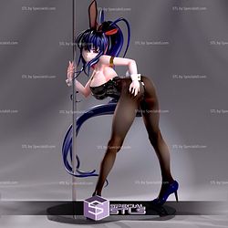 Akeno Himejima Pole Dancer Sculptures 3D Printing STL Model
