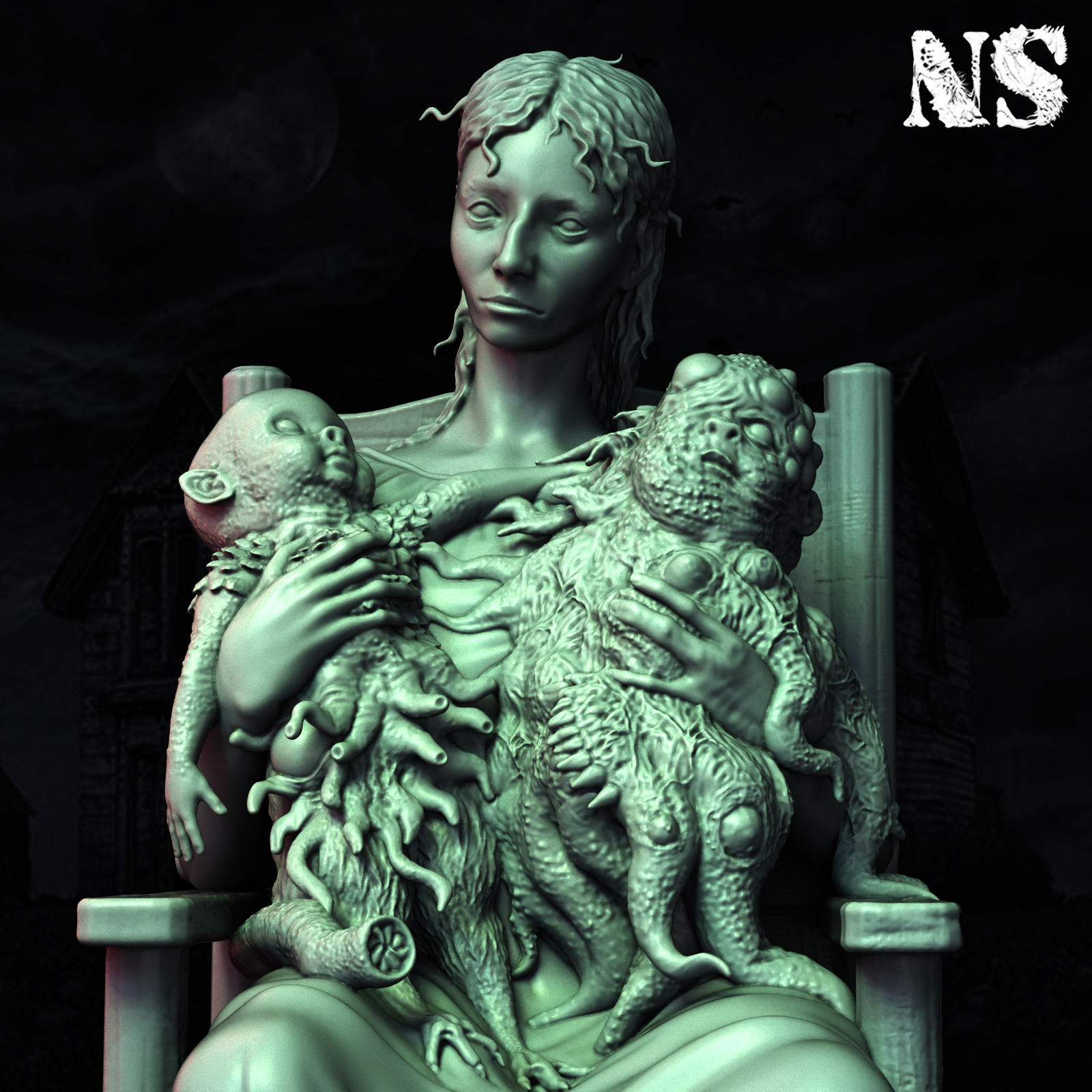 Lavinia Whateley 3D STL Model — view 2