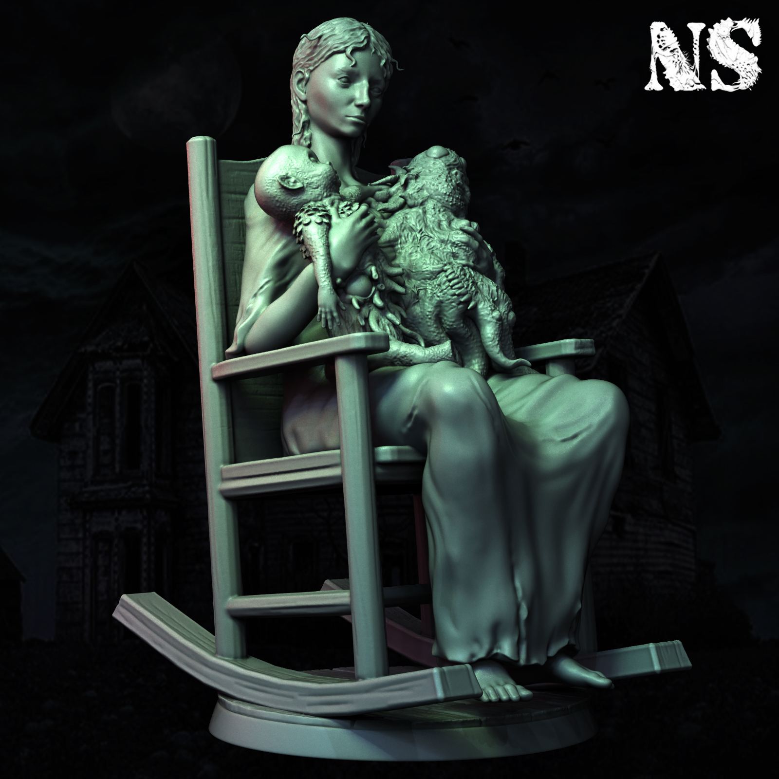 Lavinia Whateley 3D STL Model — view 4