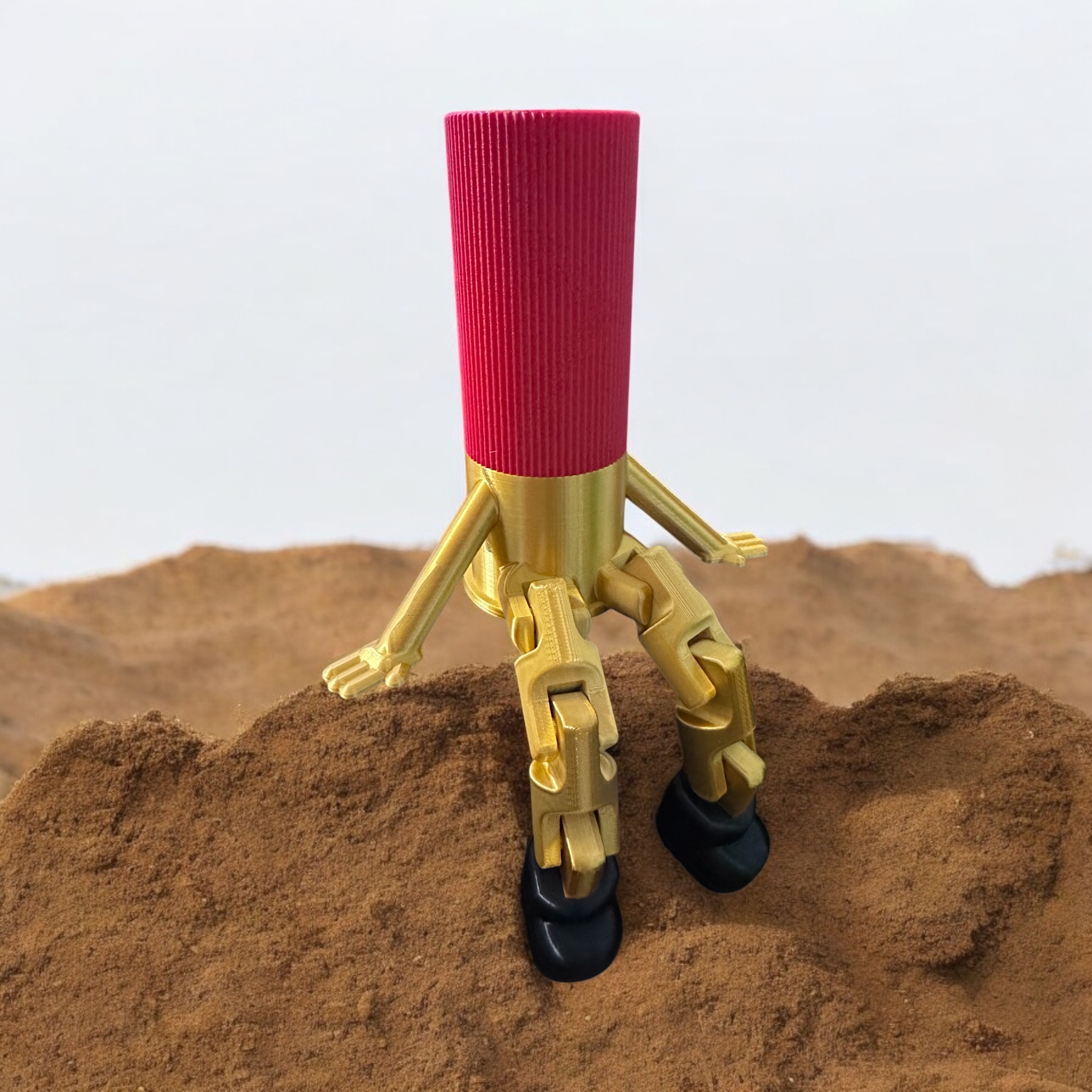 Shotgun Shelly Buddy, Articulated, Shotgun Buddy, Friends to the end 3D 3MF Model