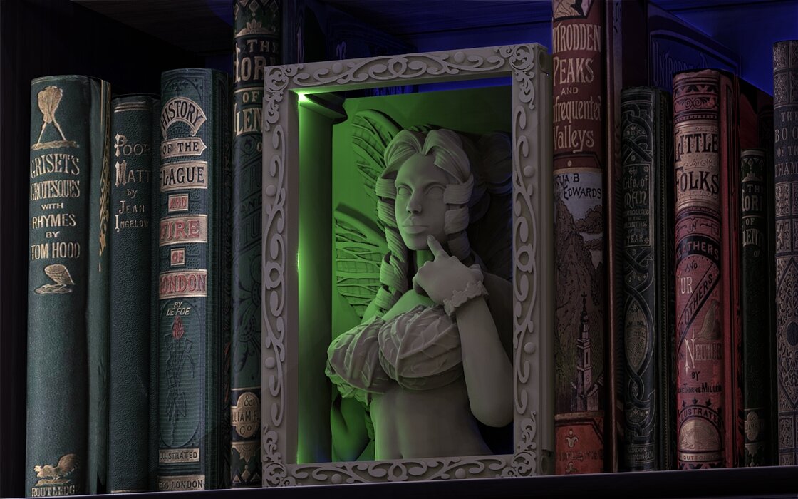 Fairy Booknook 3D STL Model — view 2