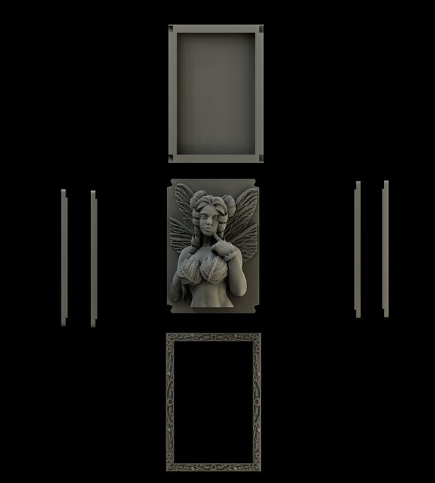 Fairy Booknook 3D STL Model — view 4