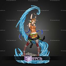 Rikku 254mm Final Fantasy STL Files 3D Model