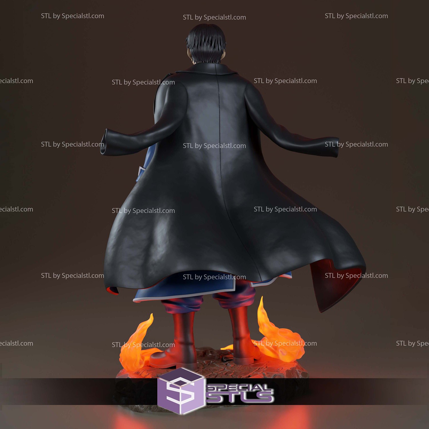 Roy Mustang V3 Fullmetal Alchemist 3D Printer Files STL Model — view 6