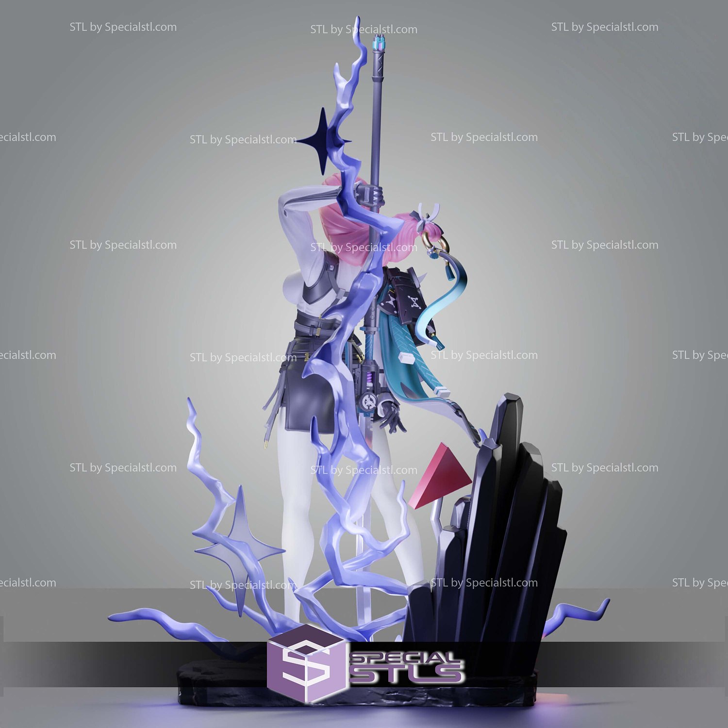 Tsukishiro Yanagi Zenless Zone Zero Sculptures 3D Printing STL Model — view 3