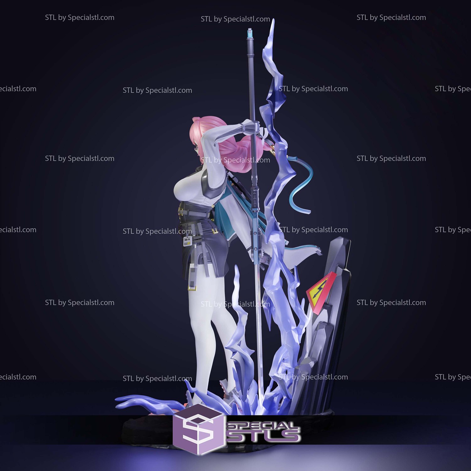 Tsukishiro Yanagi Zenless Zone Zero Sculptures 3D Printing STL Model — view 4